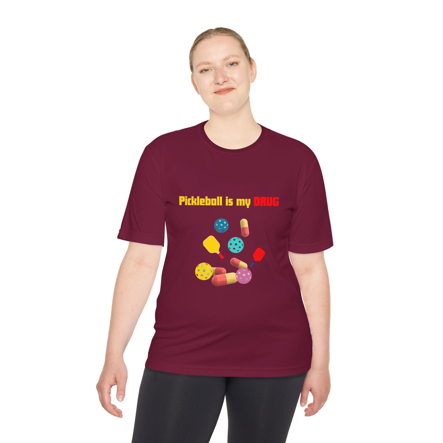 "Pickleball Is My Drug" – Bold & Stylish Performance Tee for Pickleball Lovers