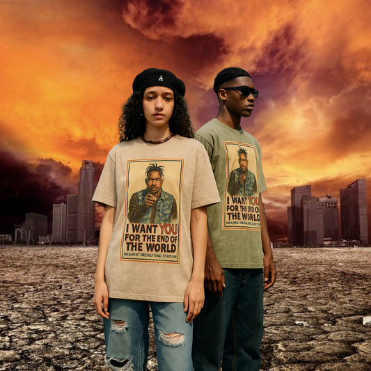 "End of The World" Acid Wash Shirt